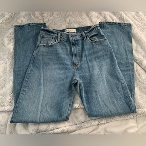 Abercrombie & Fitch the 90s straight ultra high rise jeans